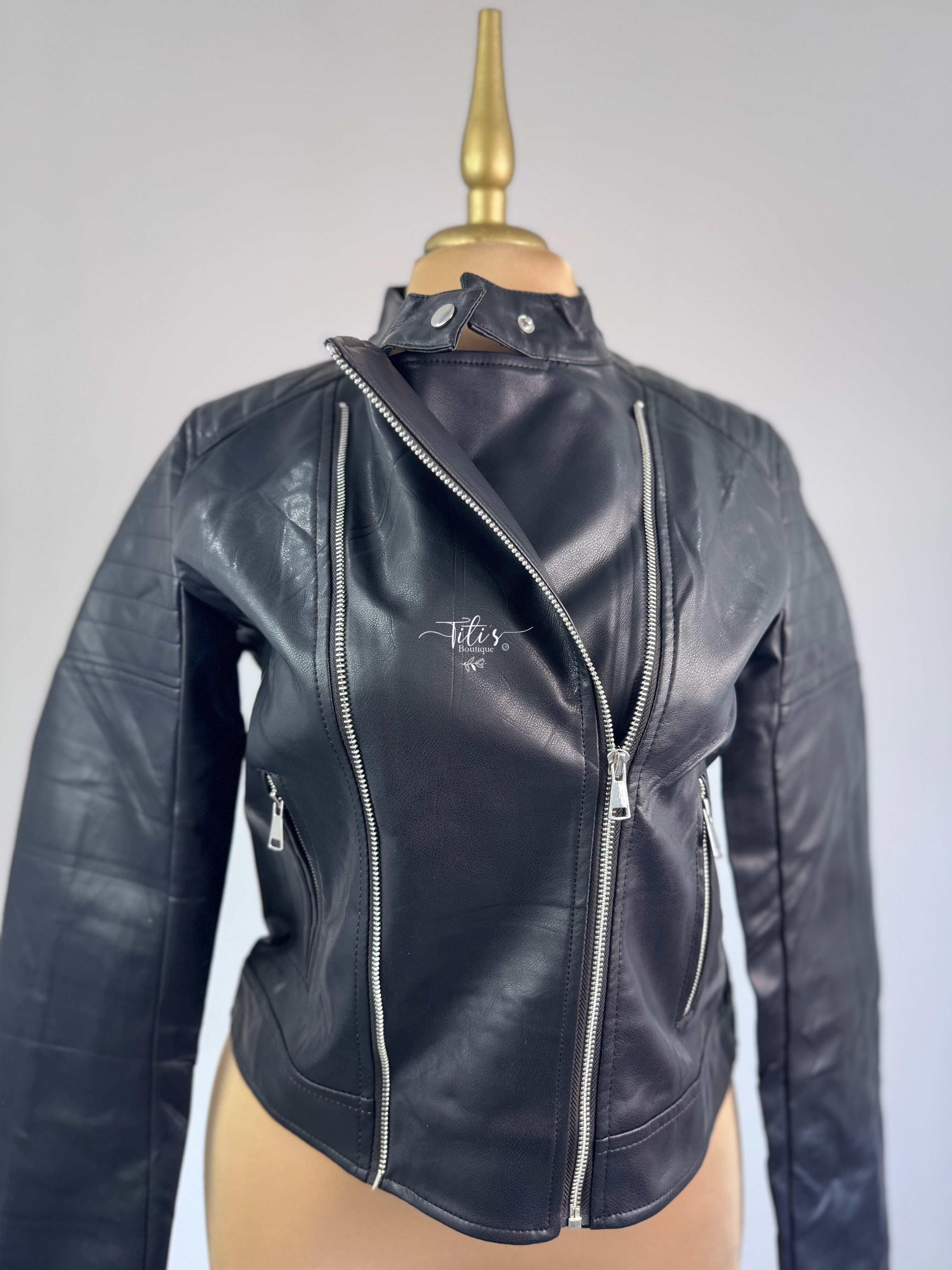 Chamarra Vinipiel Negro