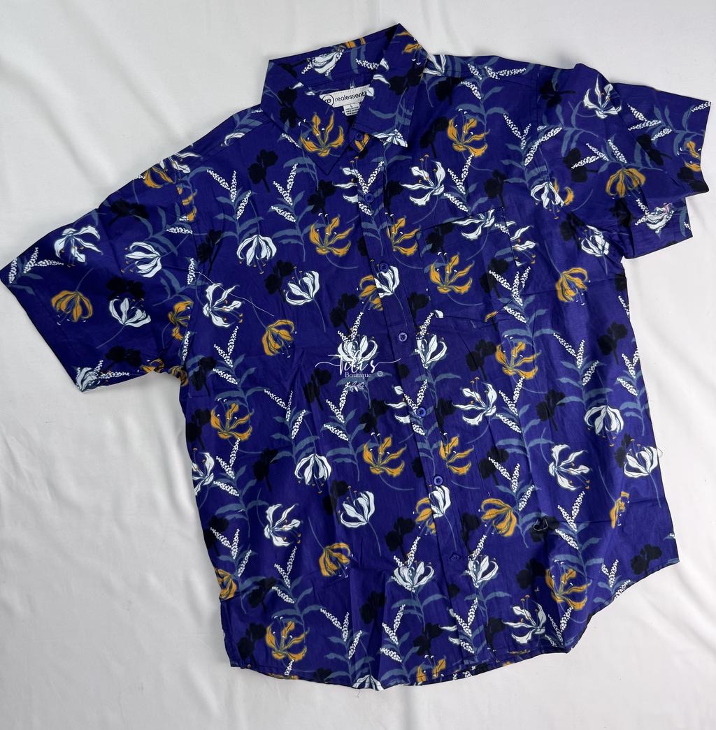 Camisa Estampado Azul
