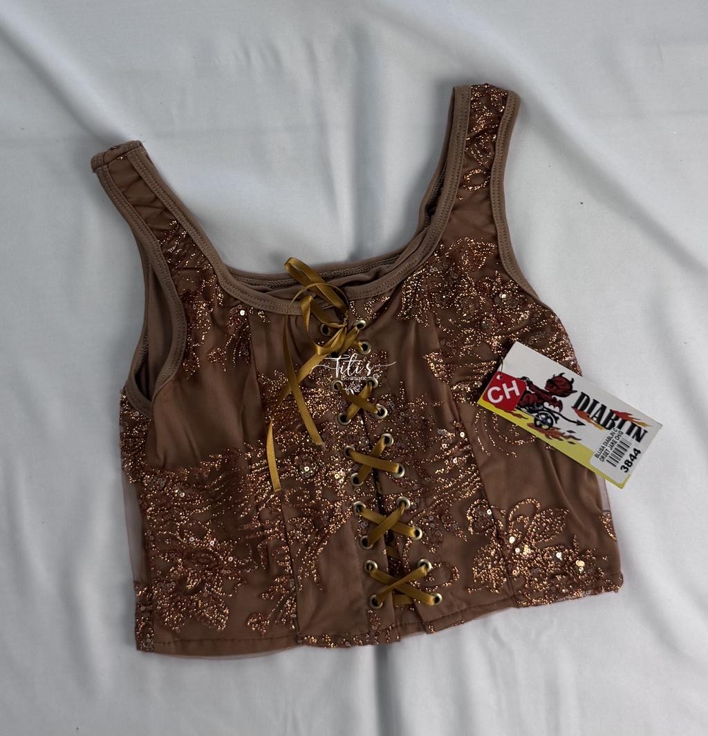 Corset Brillos Café 