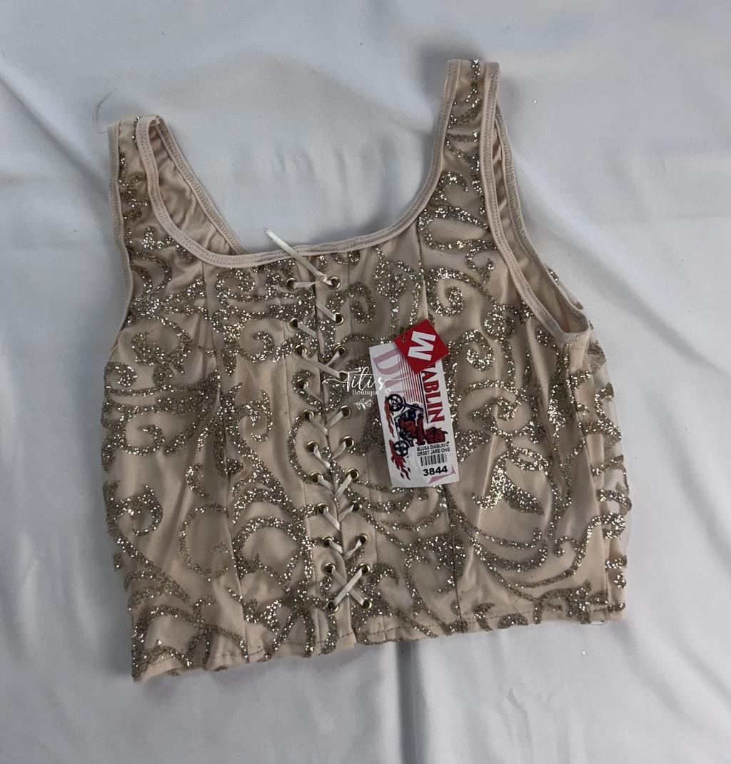 Corset Brillos Beige