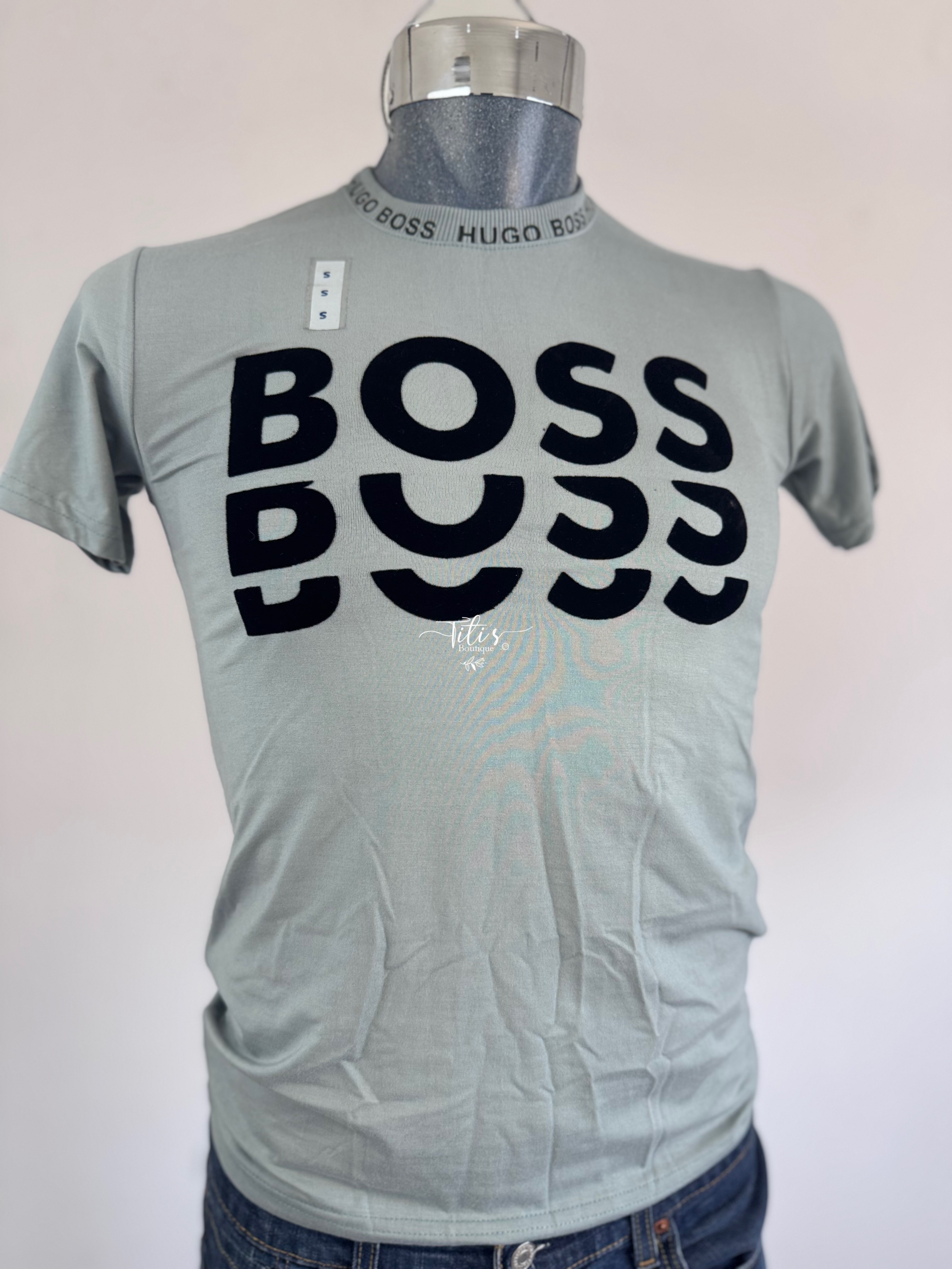 Playera BOSS Gris 