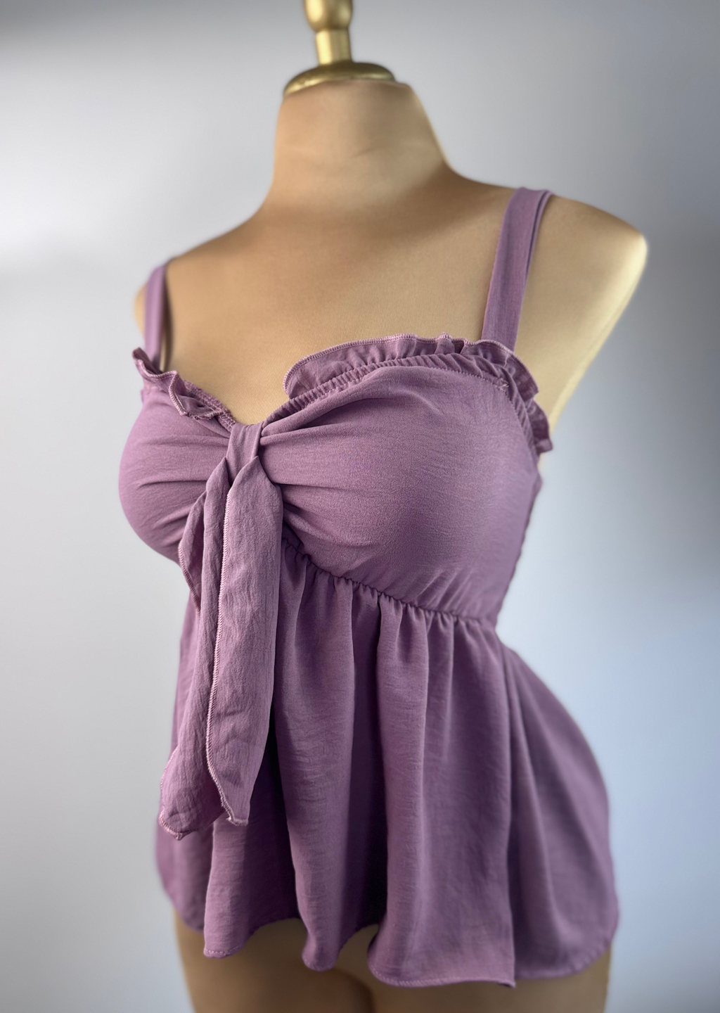 Blusa Morado Sin Mangas