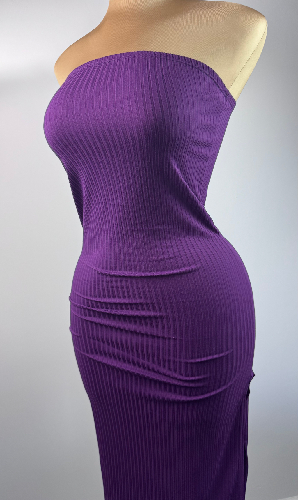 Vestido Strapless Morado