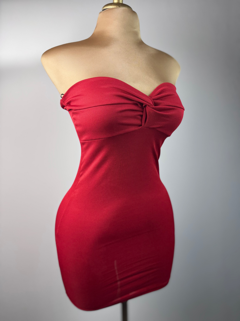Vestido Strapless Rojo