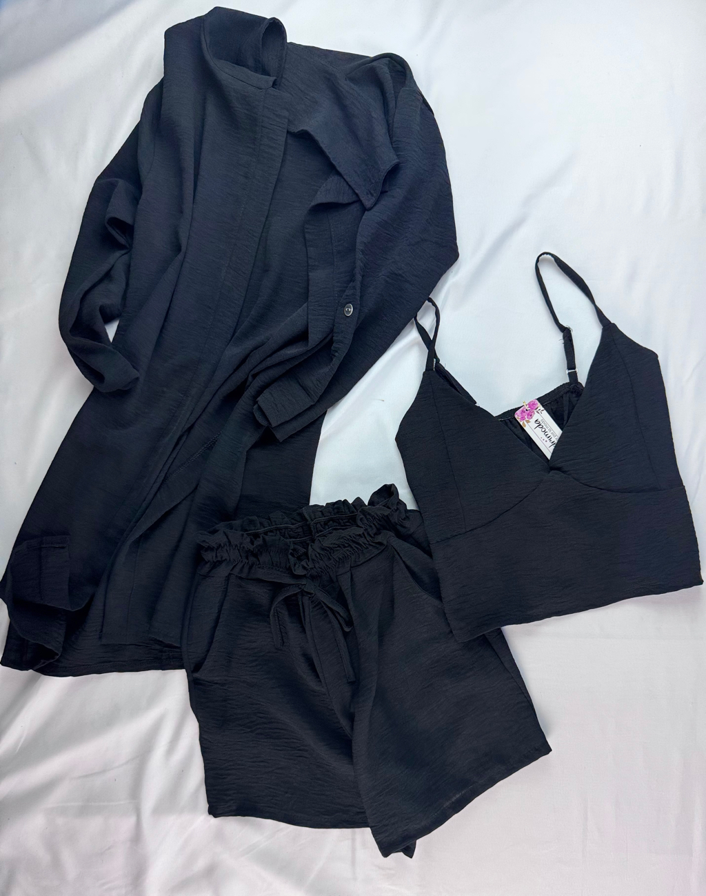 Conjunto Shorts 3pz Negro