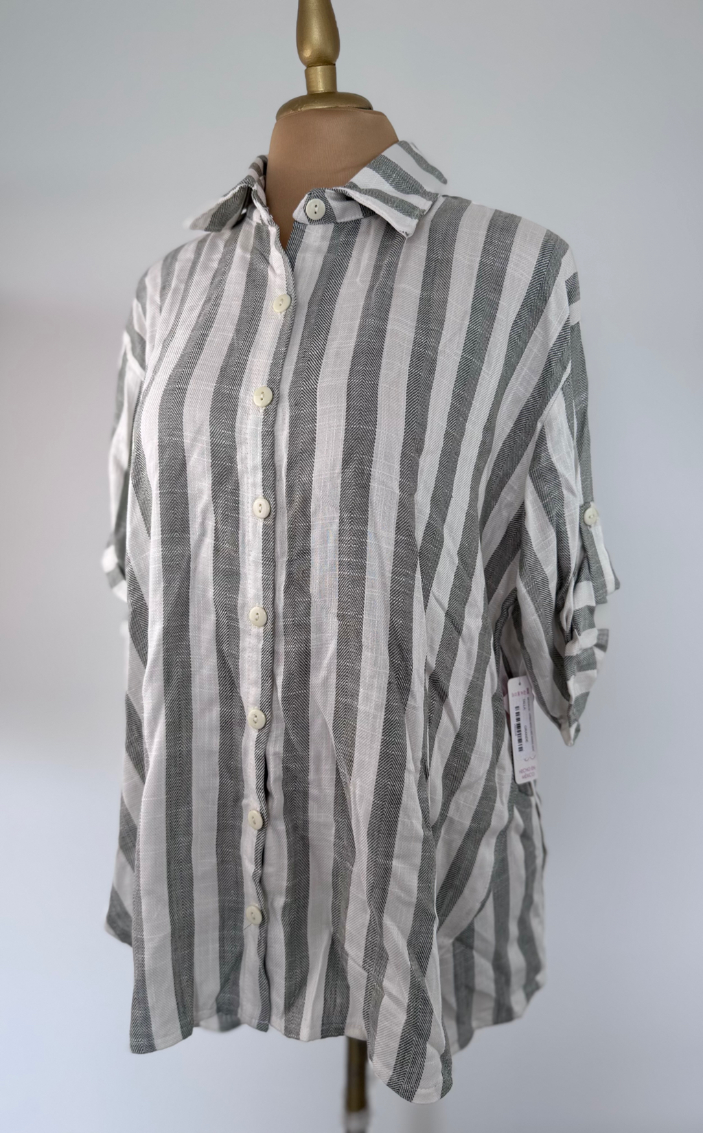 Conjunto Shorts Rayas Negro Blanco