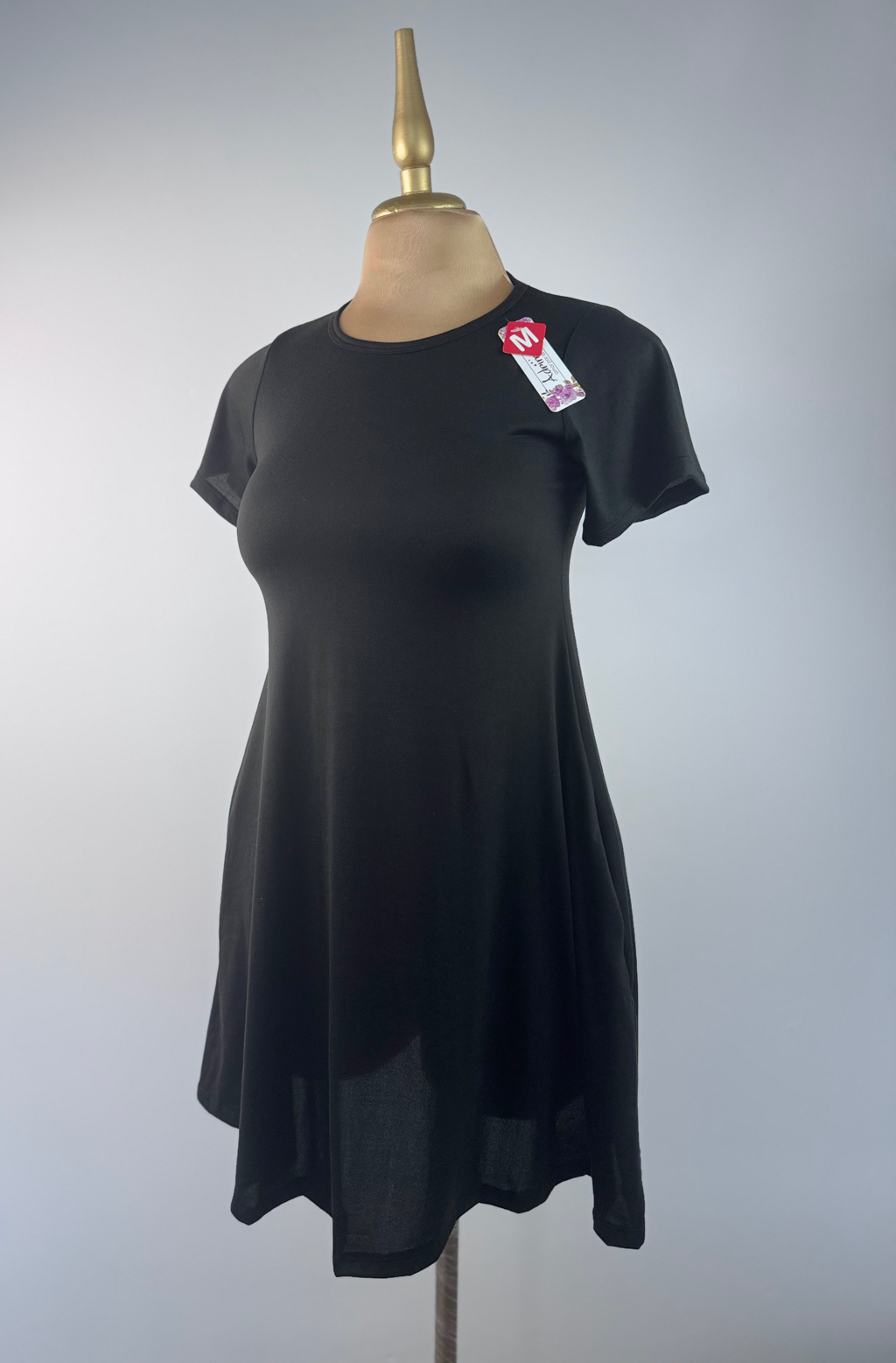 Vestido Corto Cam Negro