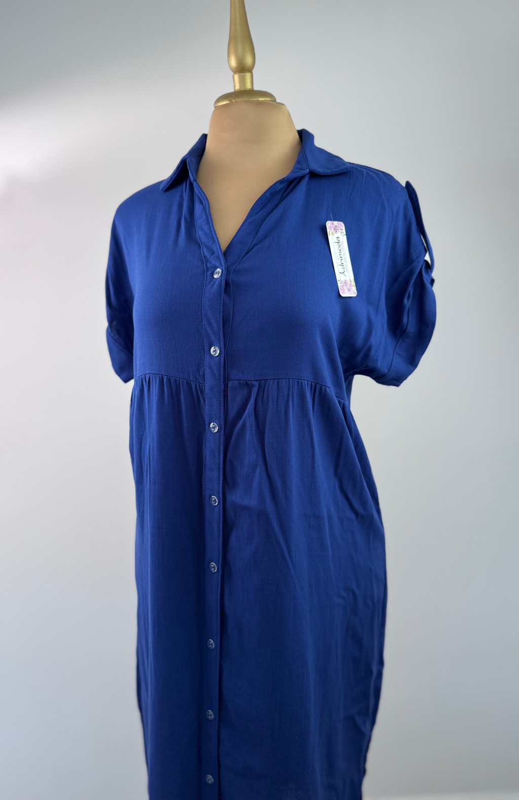 Vestido Largo Vestir Azul