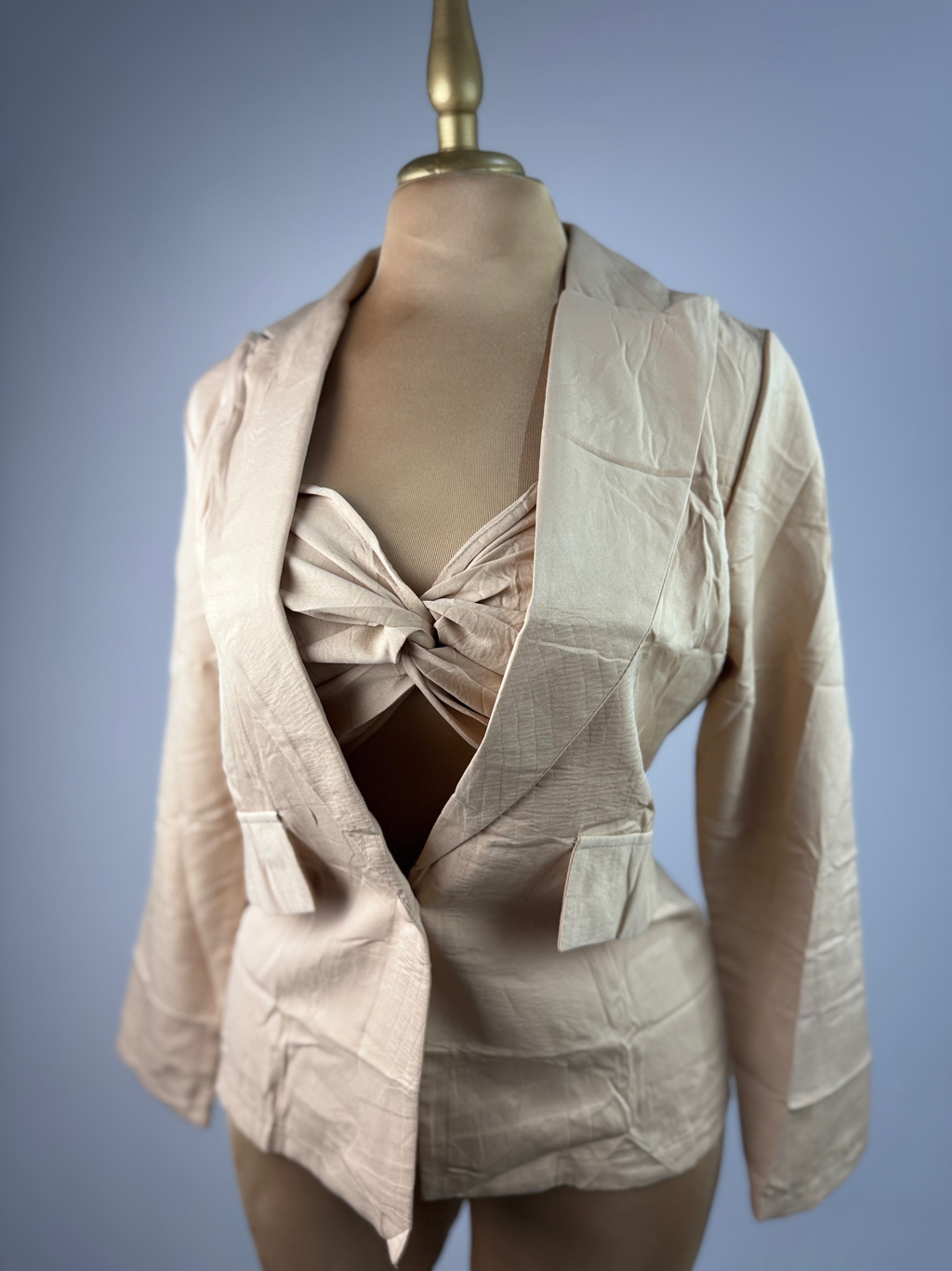 Saco Y Top Beige