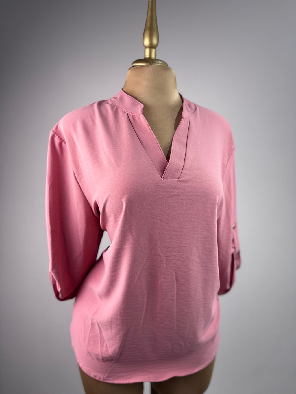 Blusa 3/4 Rosa