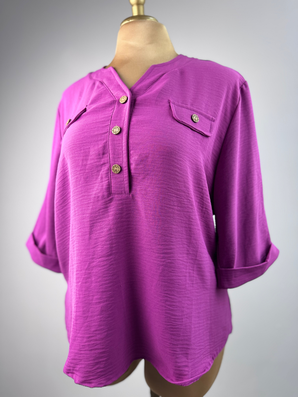 Blusa 3/4 Morado