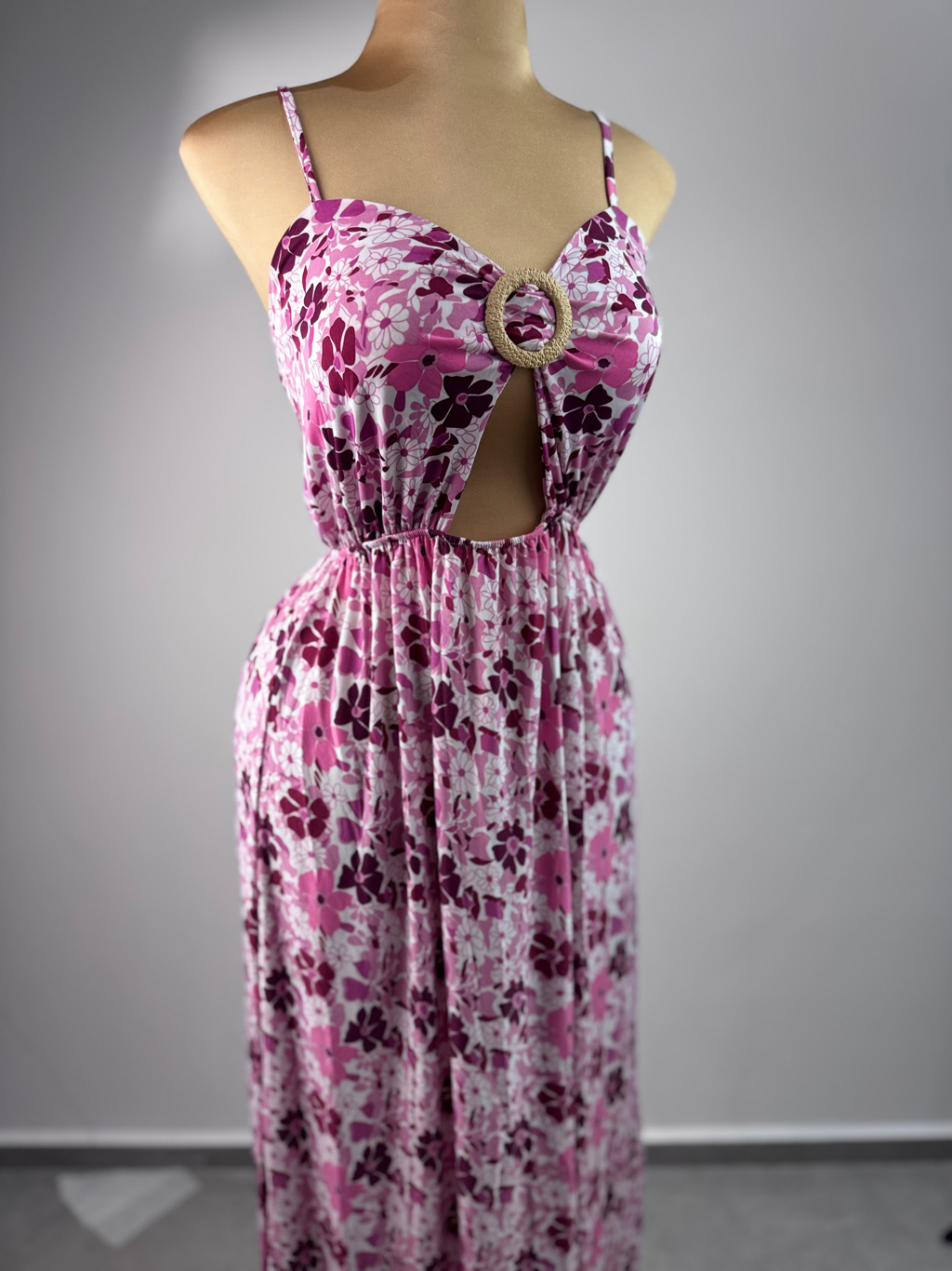 Vestido Flores Morado