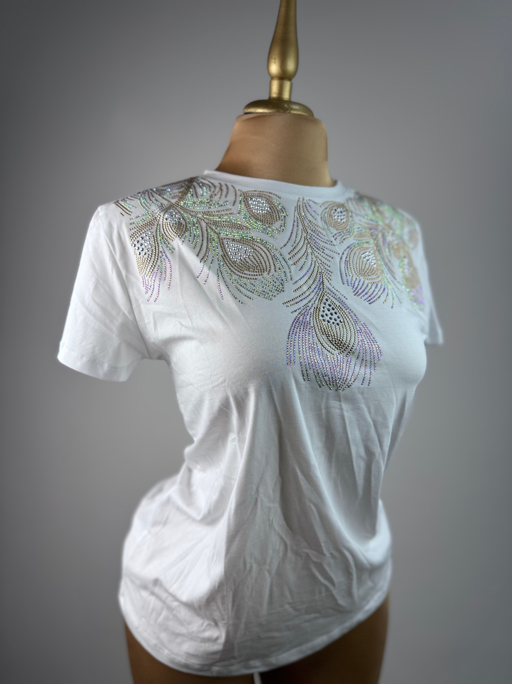 Blusa Brillos Blanco
