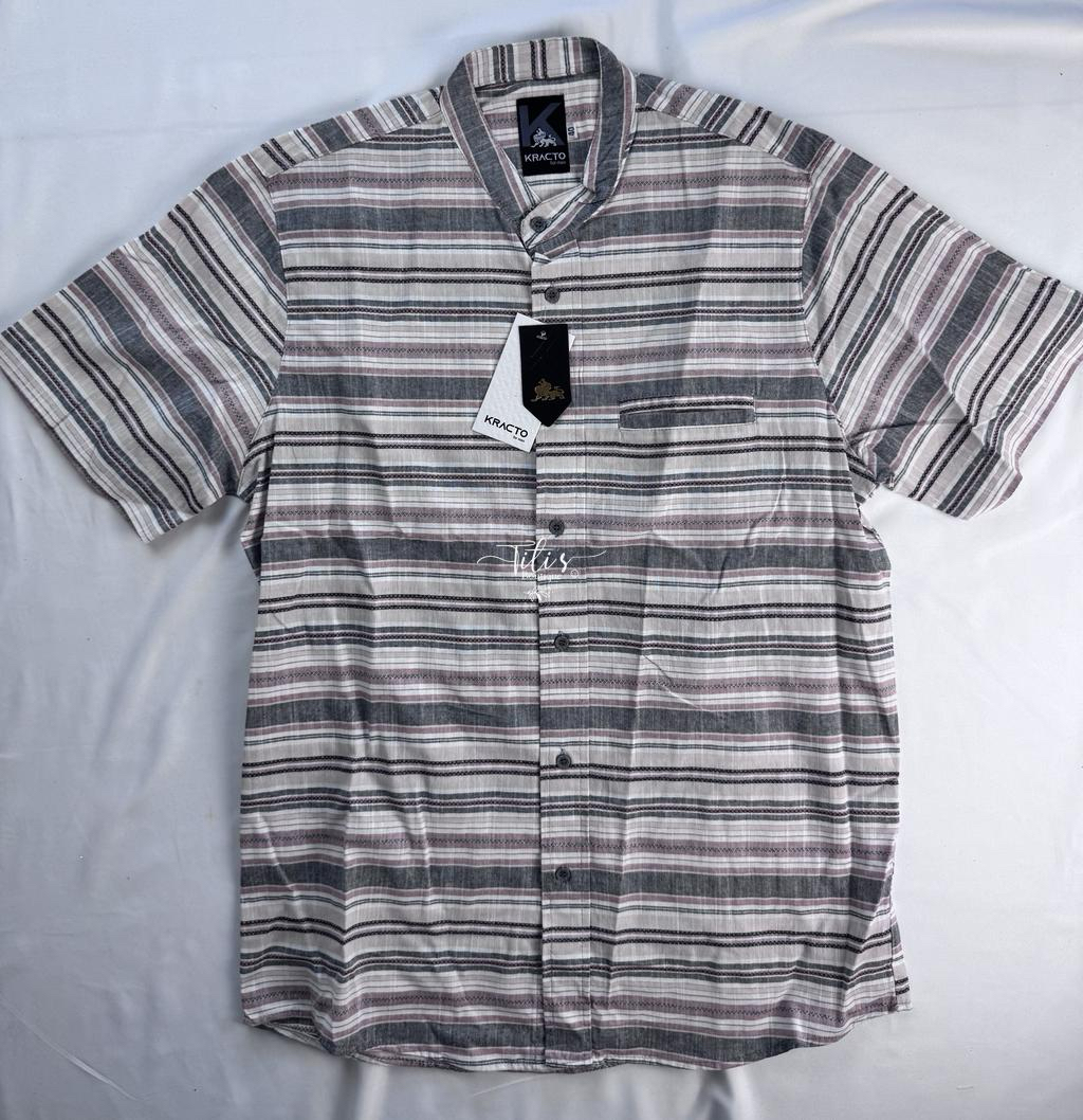 Camisa Rayas Chedron Gris