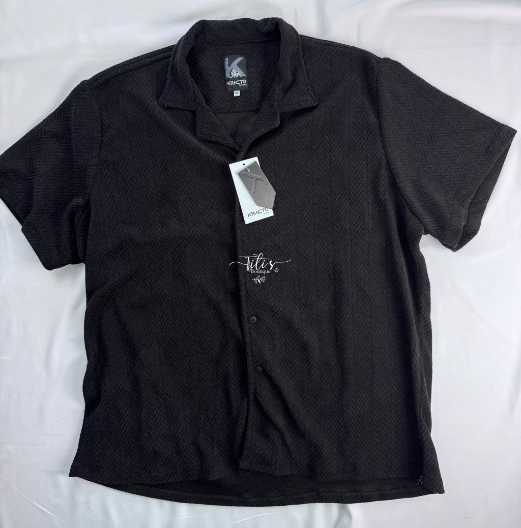 Camisa Tejido Negro