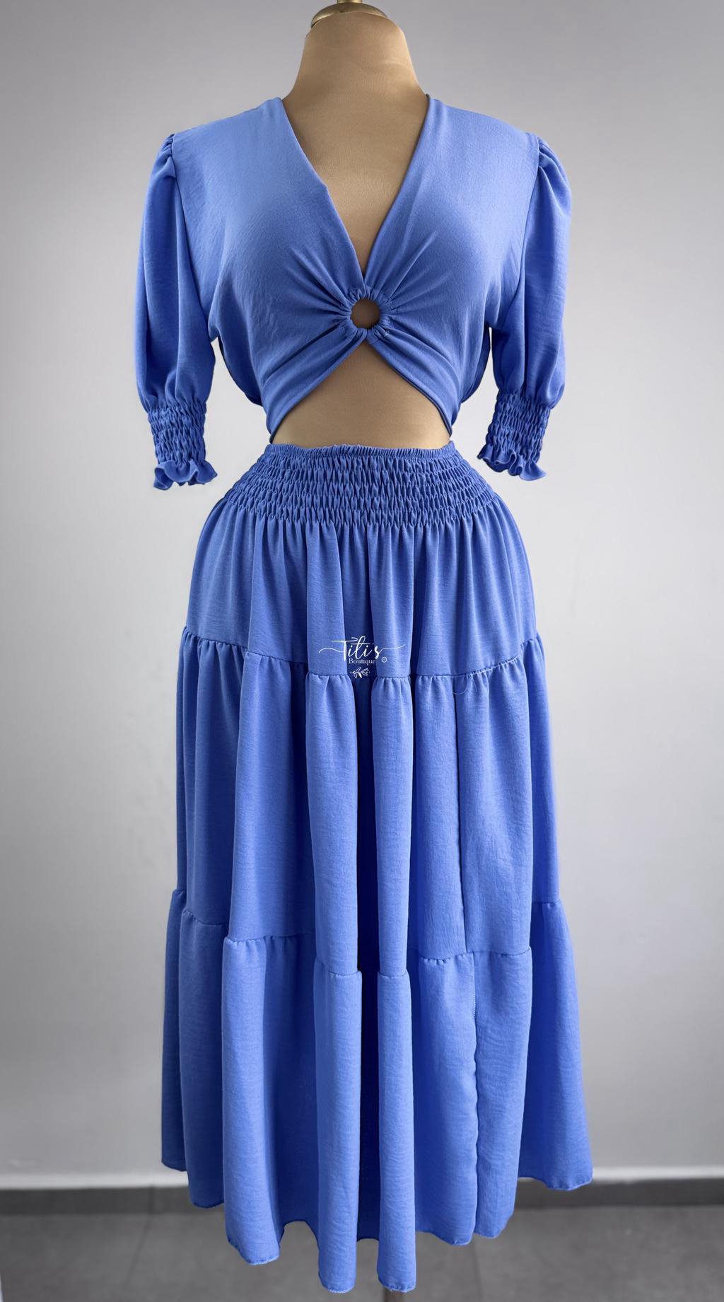 Conjunto Falda Celeste 