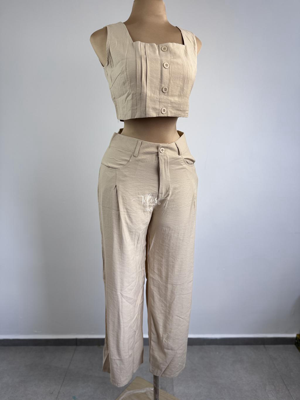 Conjunto Pantalón Beige