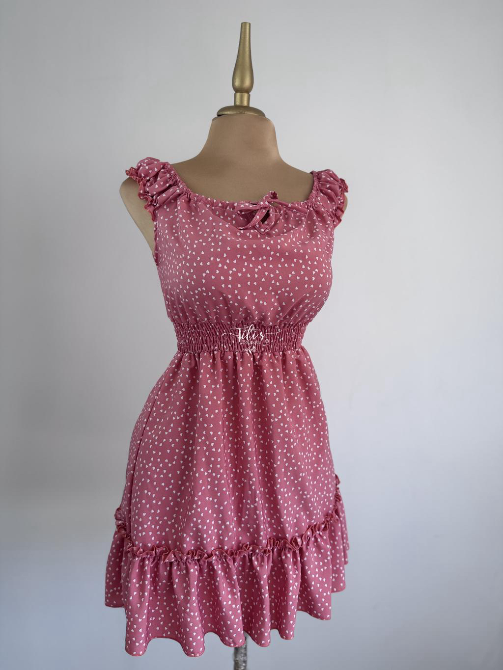 Vestido Corazones Rosa
