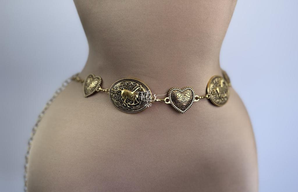 Cinto Vaquero Dorado 