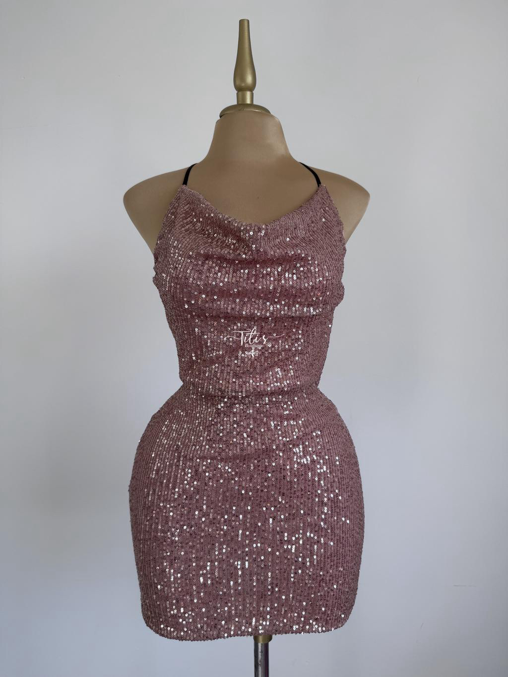 Vestido Lentejuela Rosa