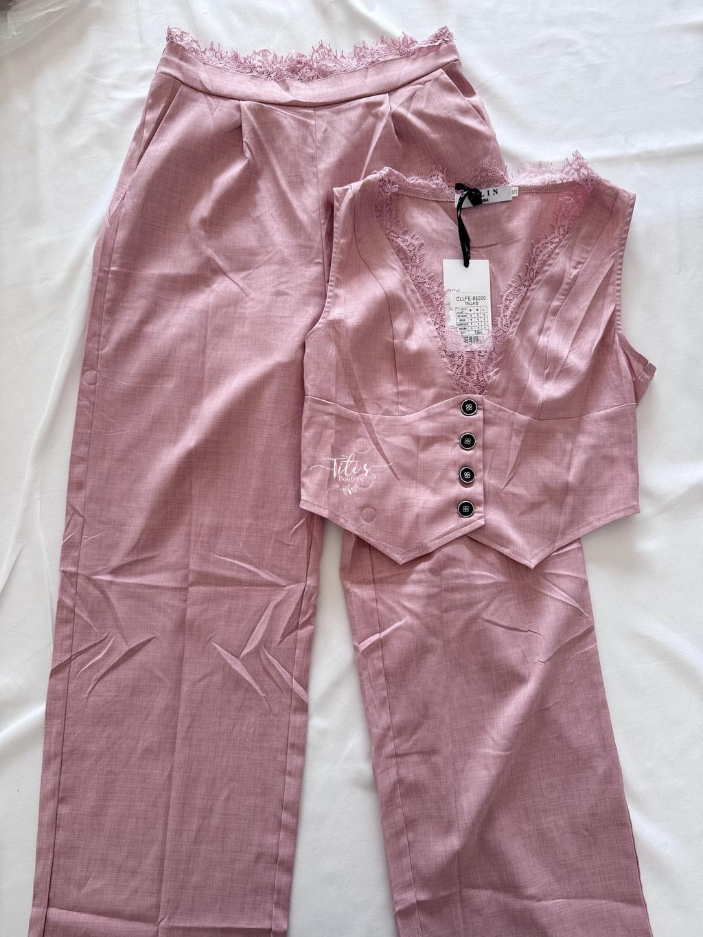Conjunto Pantalón Rosa