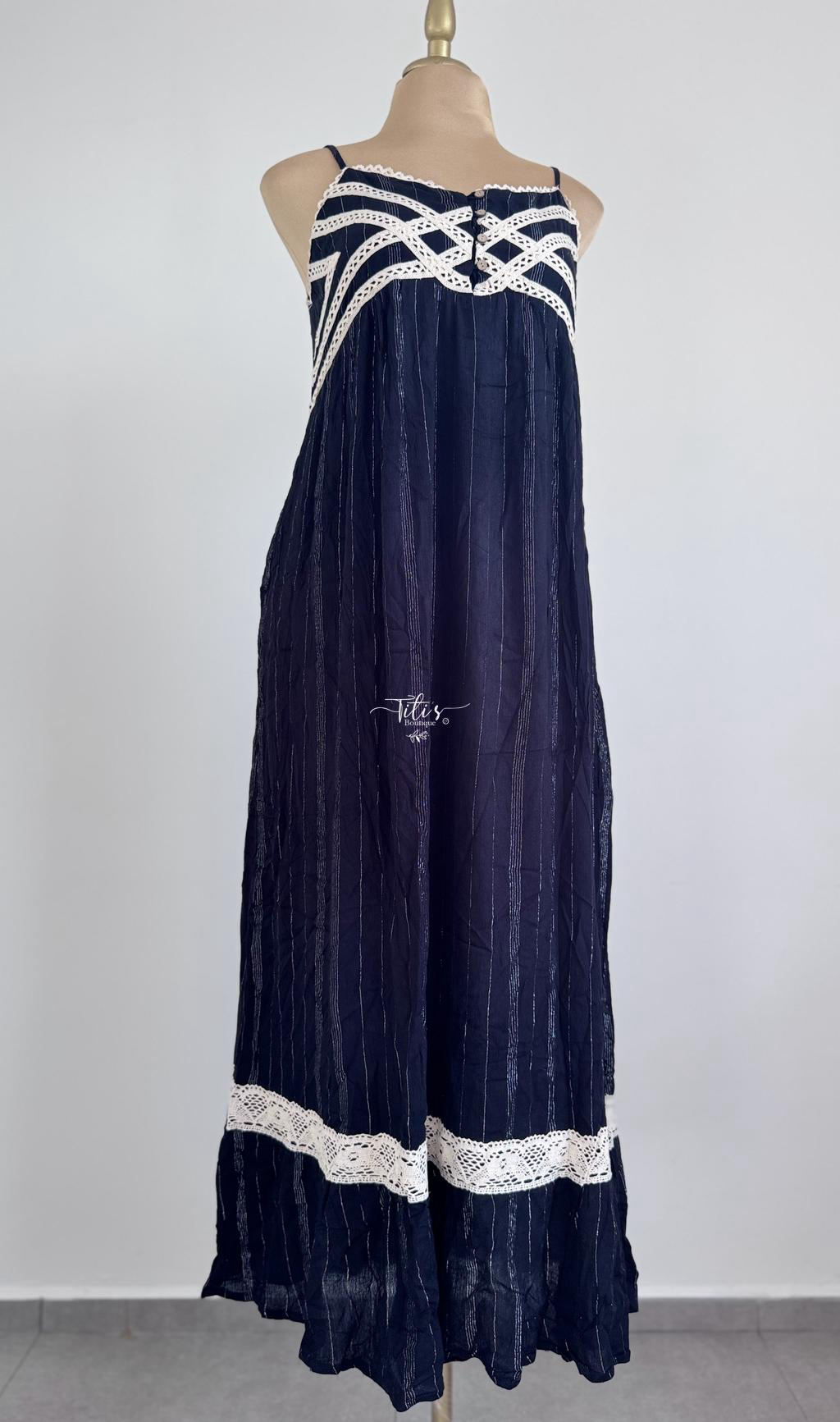 Vestido Negro c/Encaje