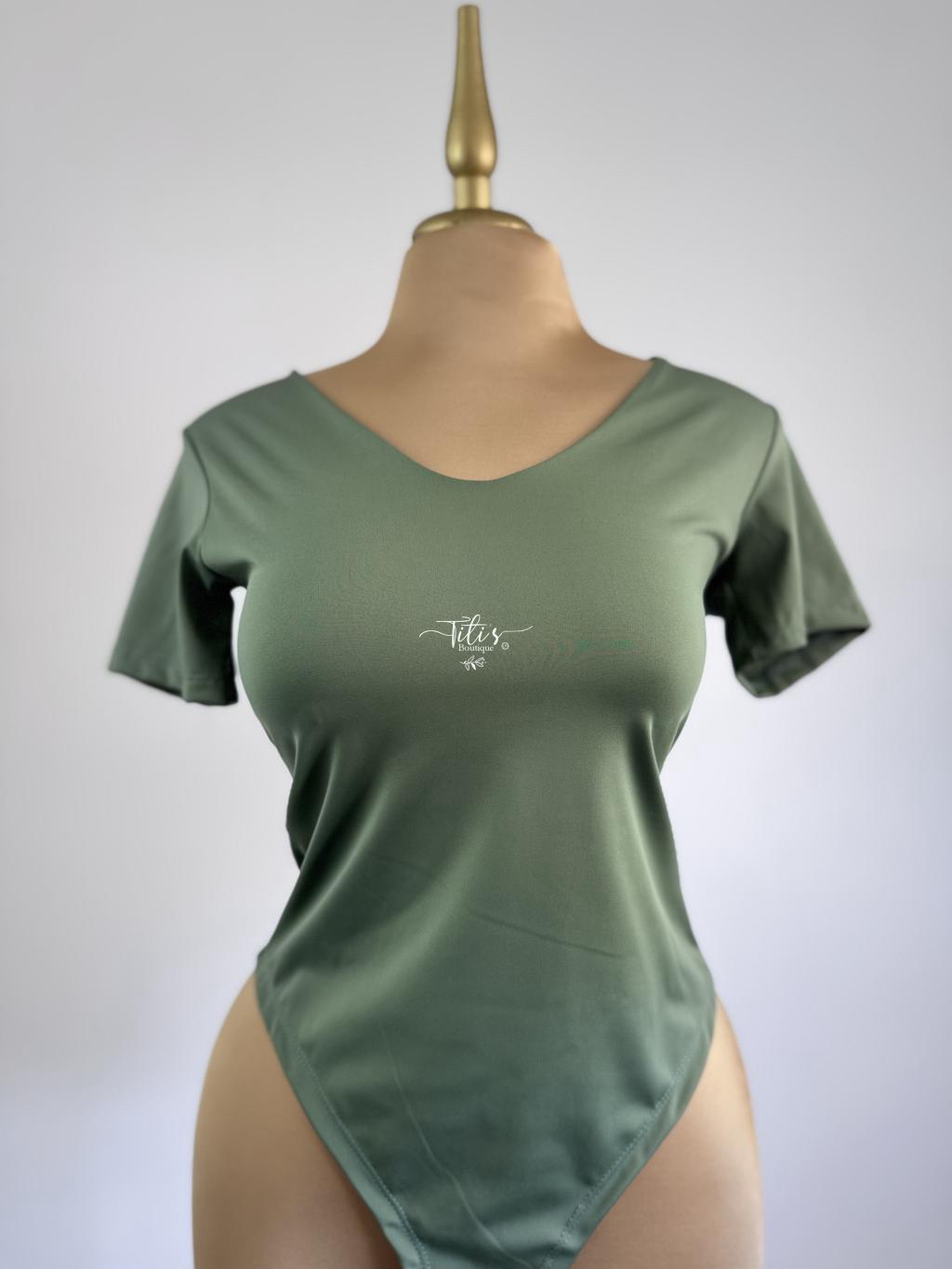 Body con Manga Verde