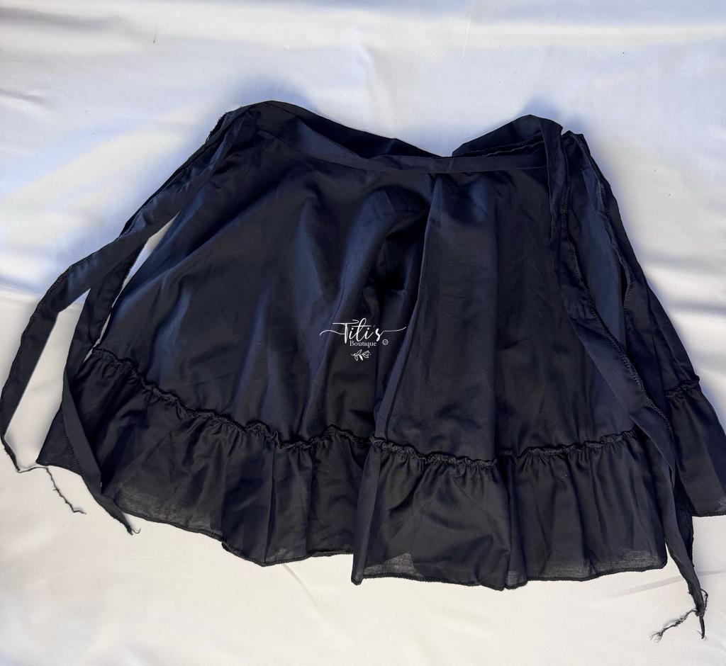 Falda Mexicana Niña Negro