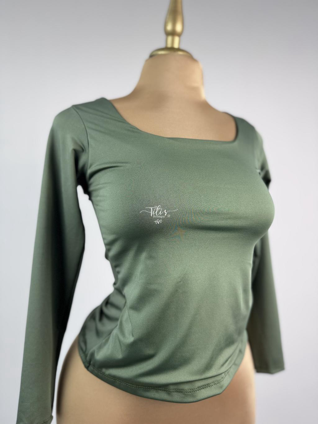Blusa Manga Larga Verde