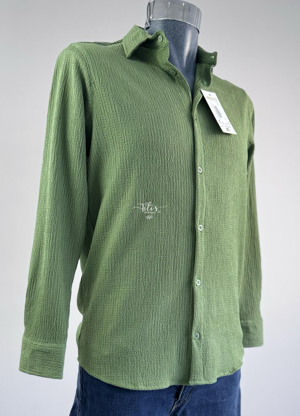 Camisa Manga Larga Verde