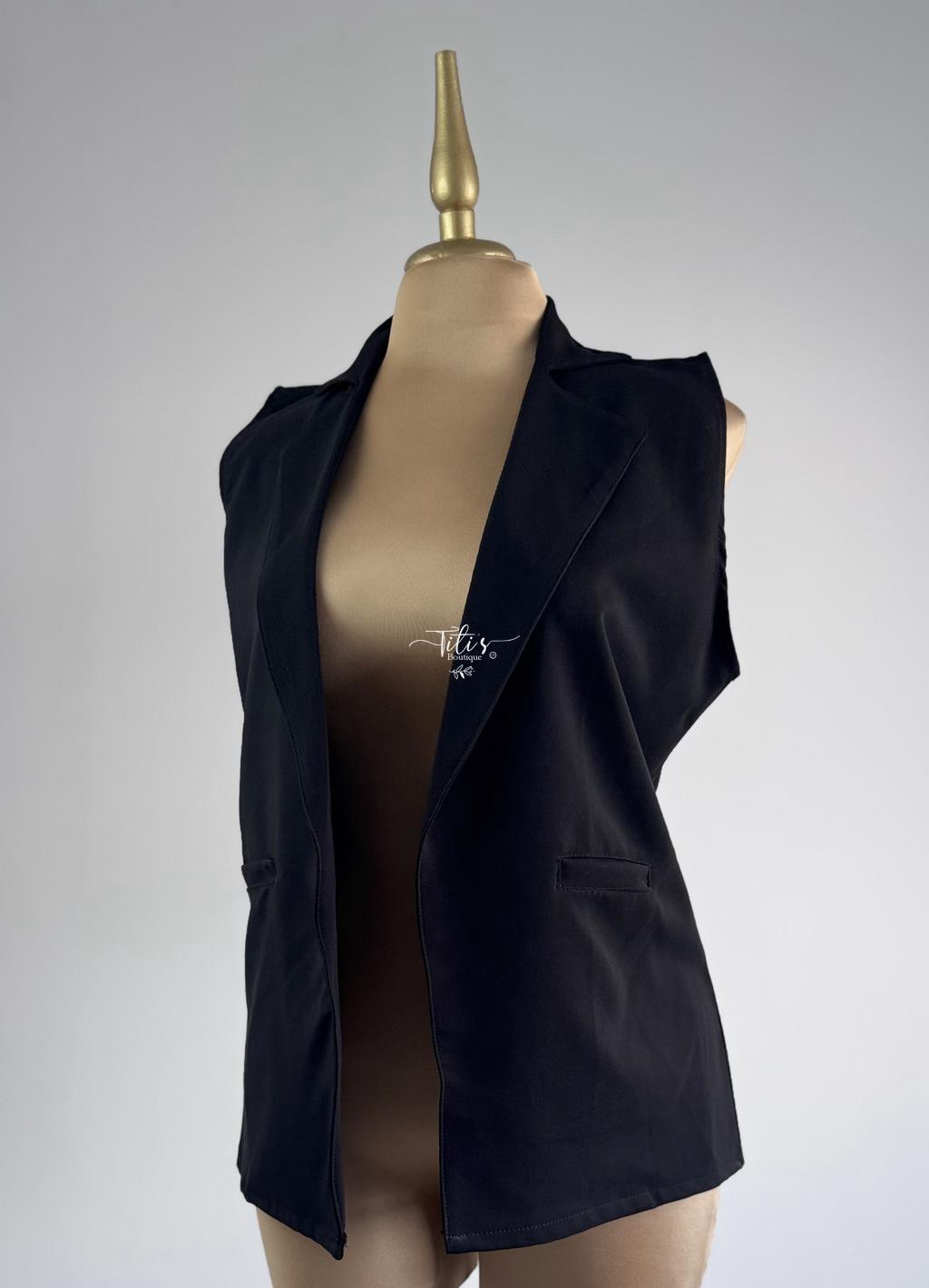 Chaleco Vestir Negro