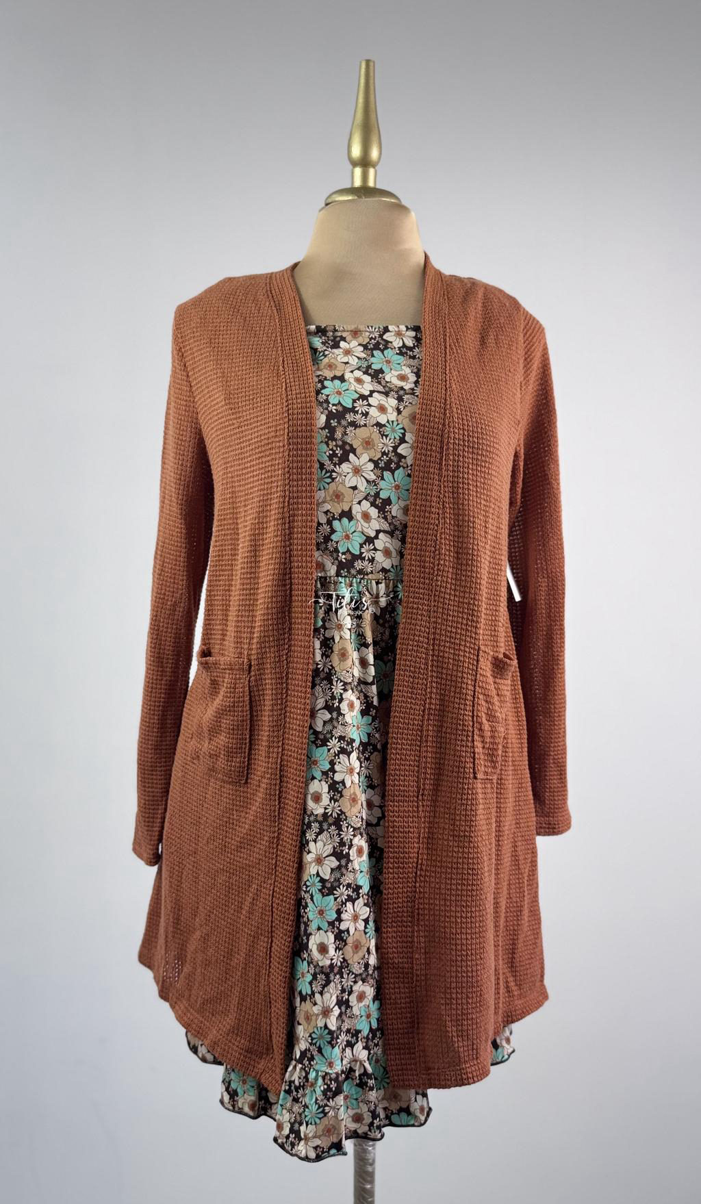 Vestido Estampado con Suéter 