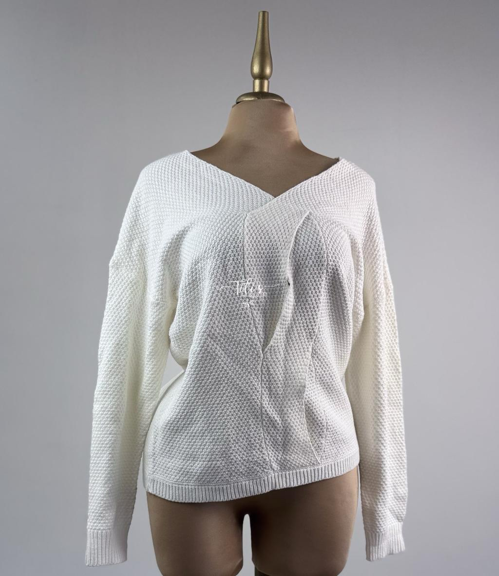 Suéter Tejido Blanco 