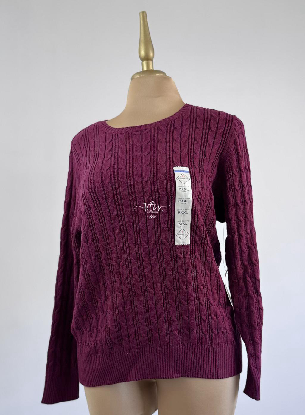 Suéter Tejido Guindo