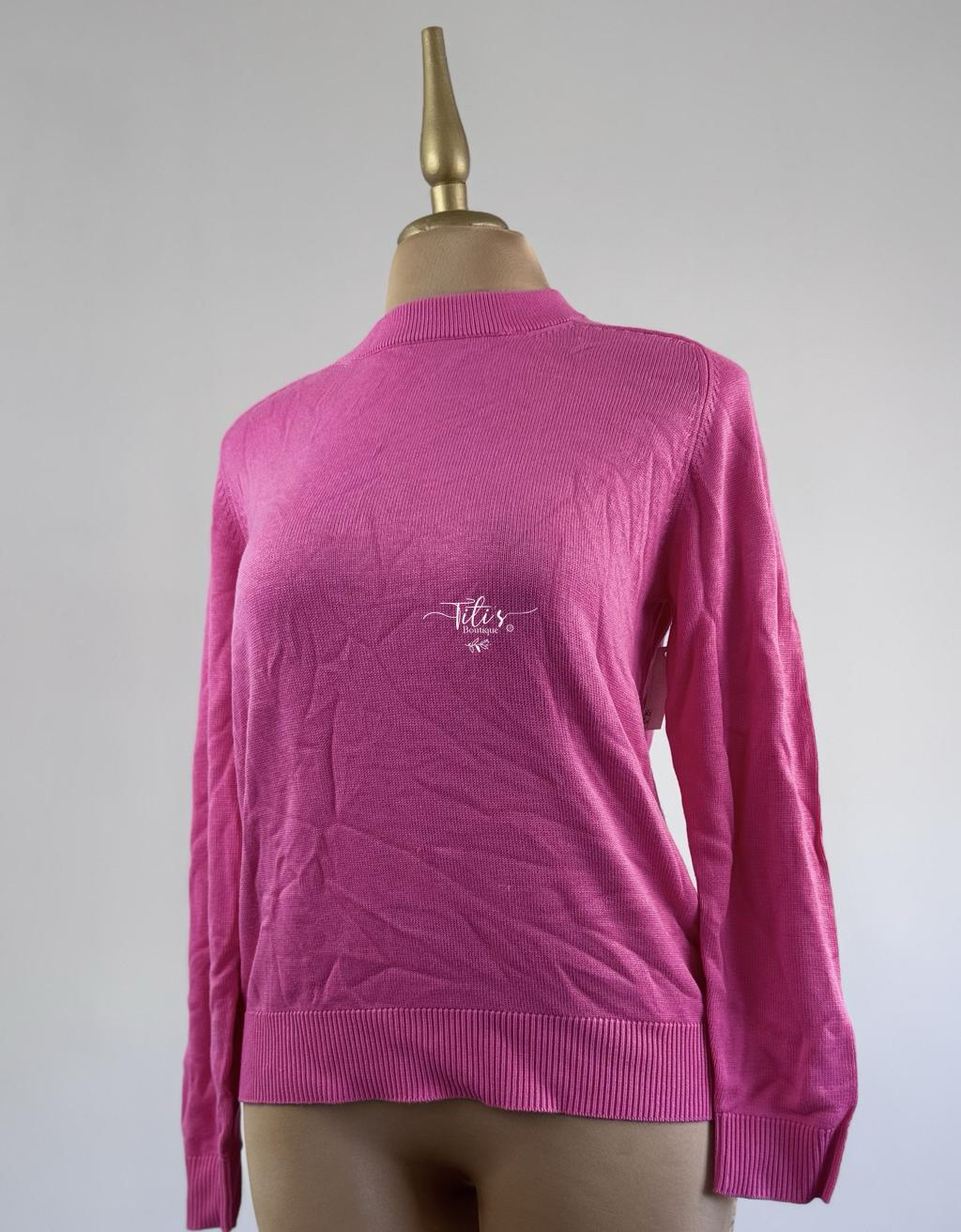 Suéter Tejido Rosa