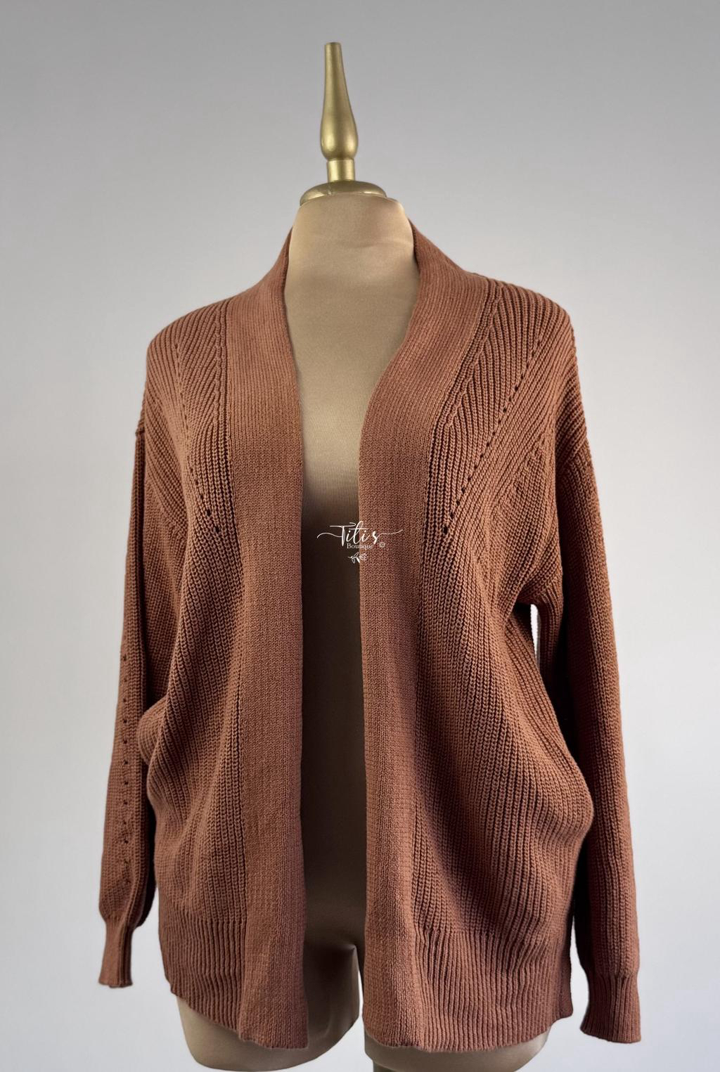 Suéter Tejido Camel 