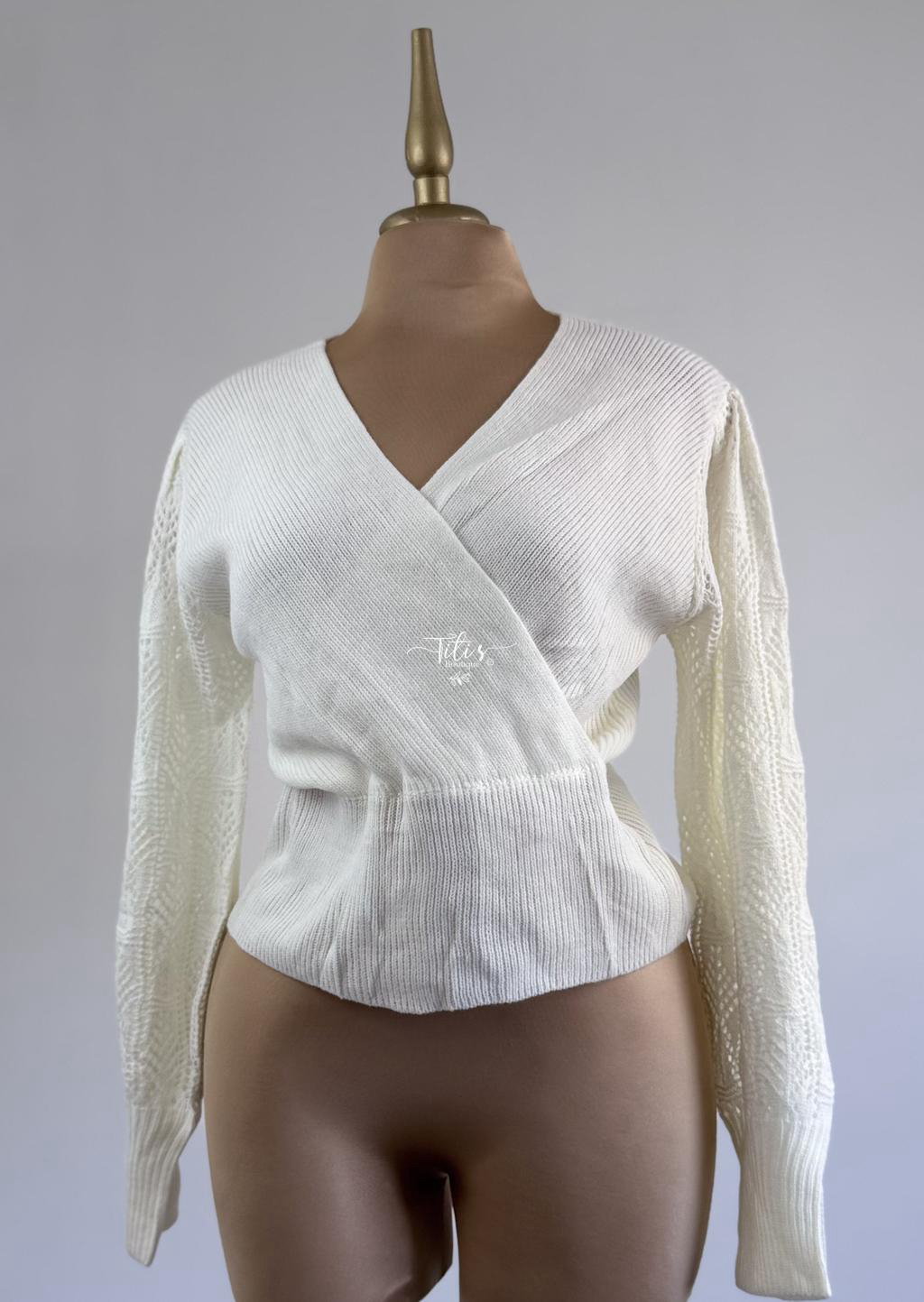 Suéter Tejido Blanco