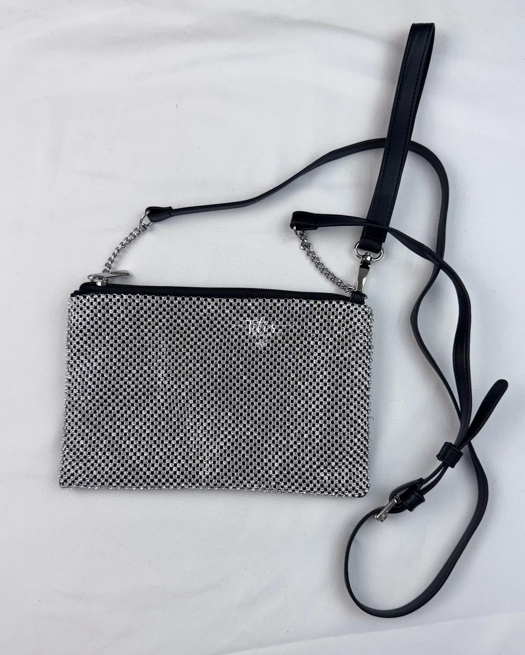 Bolsa Brillos Negro Plata