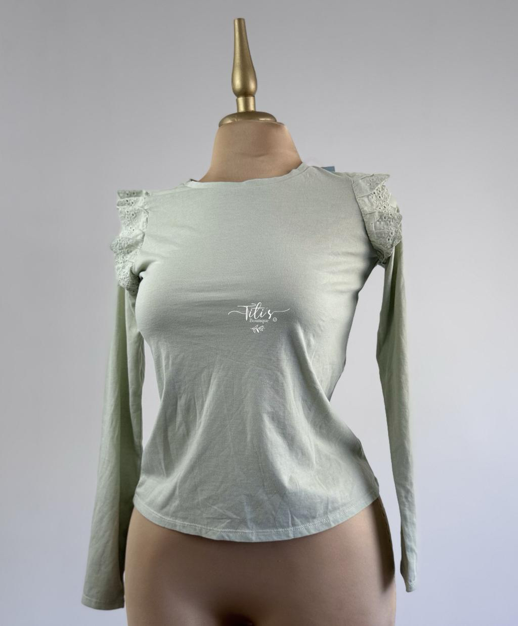 Blusa Manga Larga Verde
