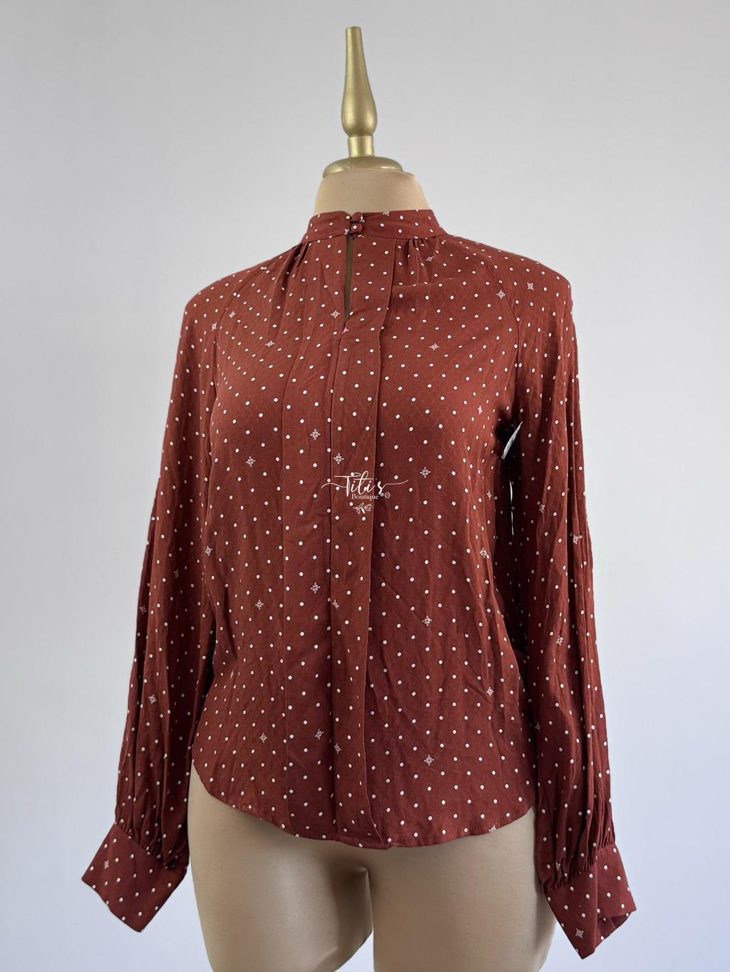 Blusa Puntos Chevron