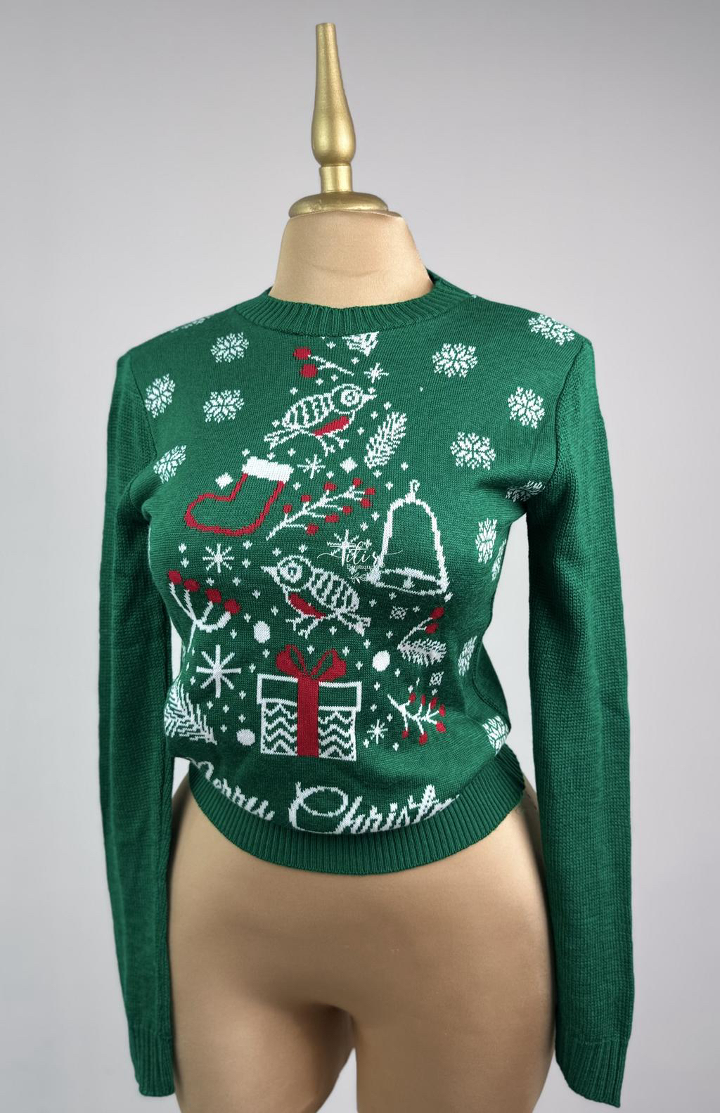 Suéter Navideño Pino Verde