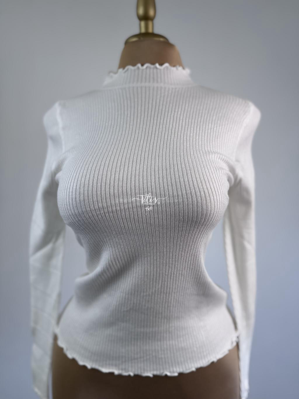 Blusa Manga Larga Blanco