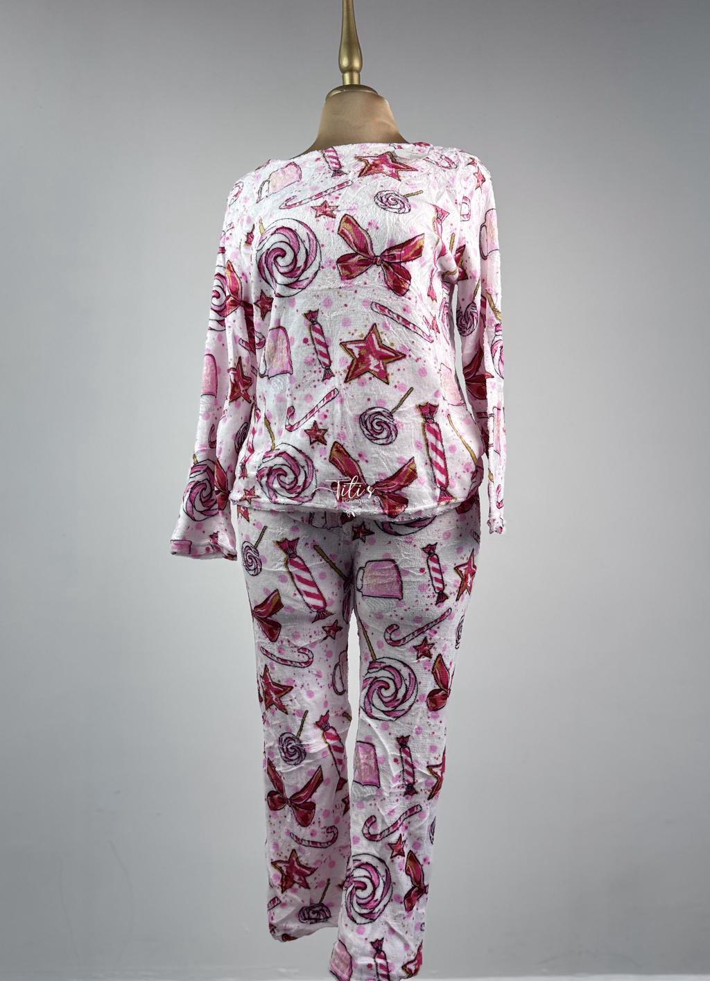 Conjunto Pijama Caramelos Rosa