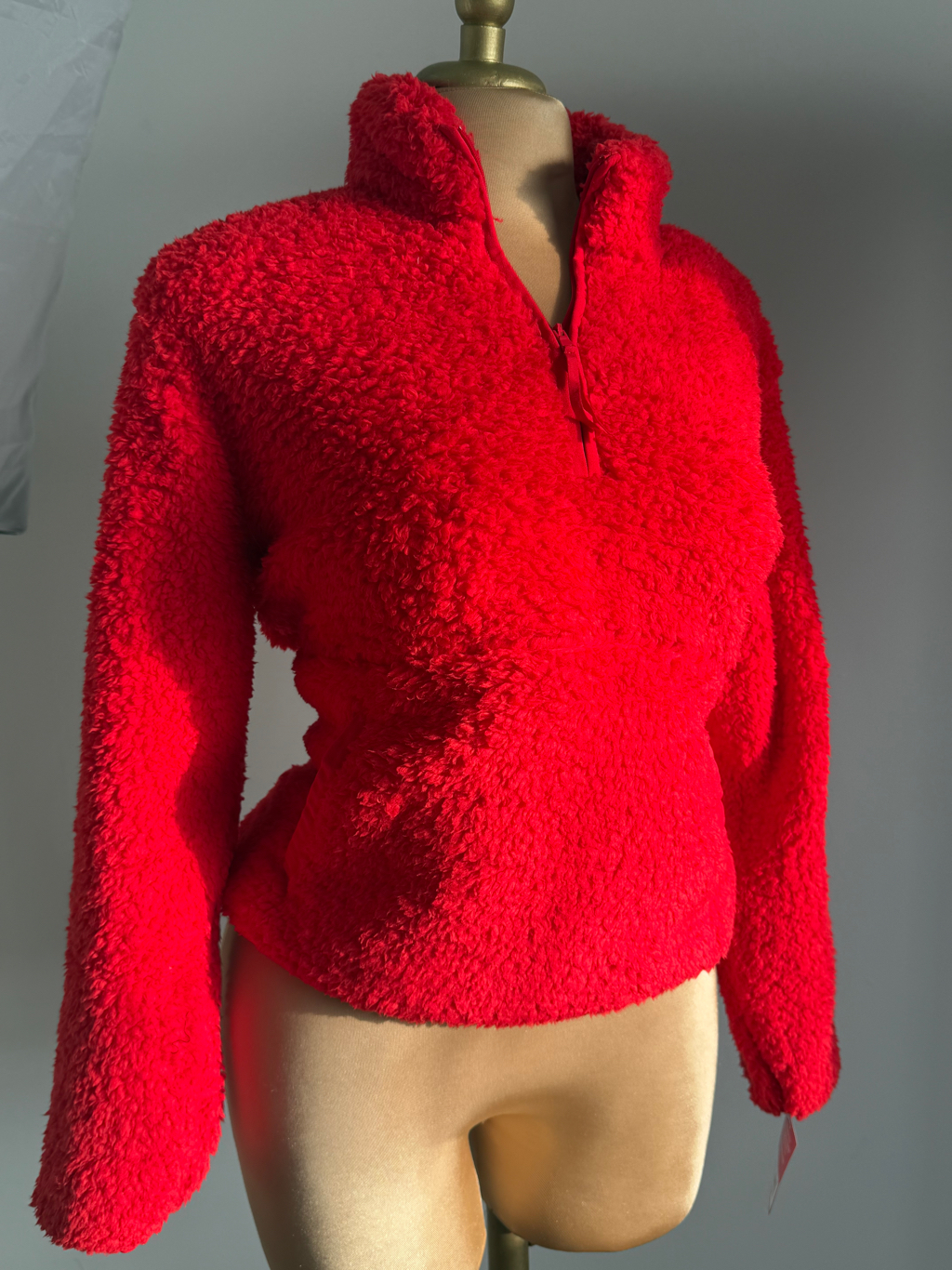 Suéter Peluche Rojo