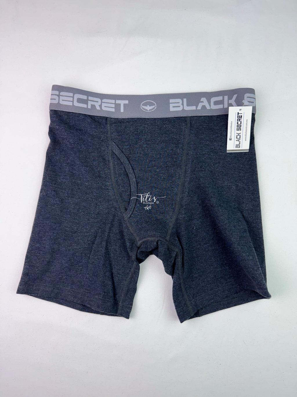 Boxer Black Secret Gris Oscuro 