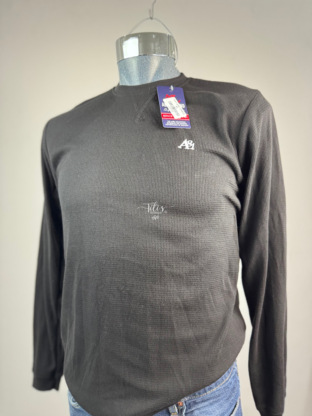 Playera Manga Larga Negro