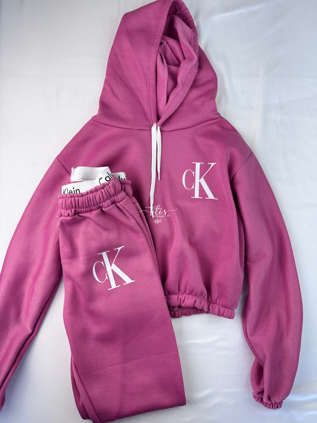 Conjunto Pants CK Rosa