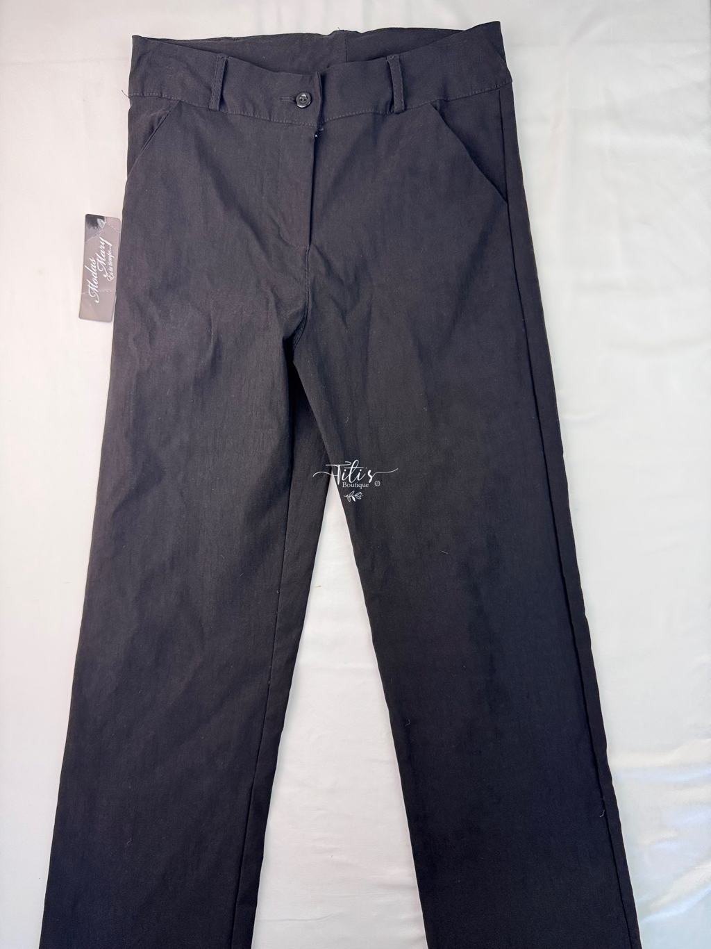 Pantalón Vestir Recto Negro