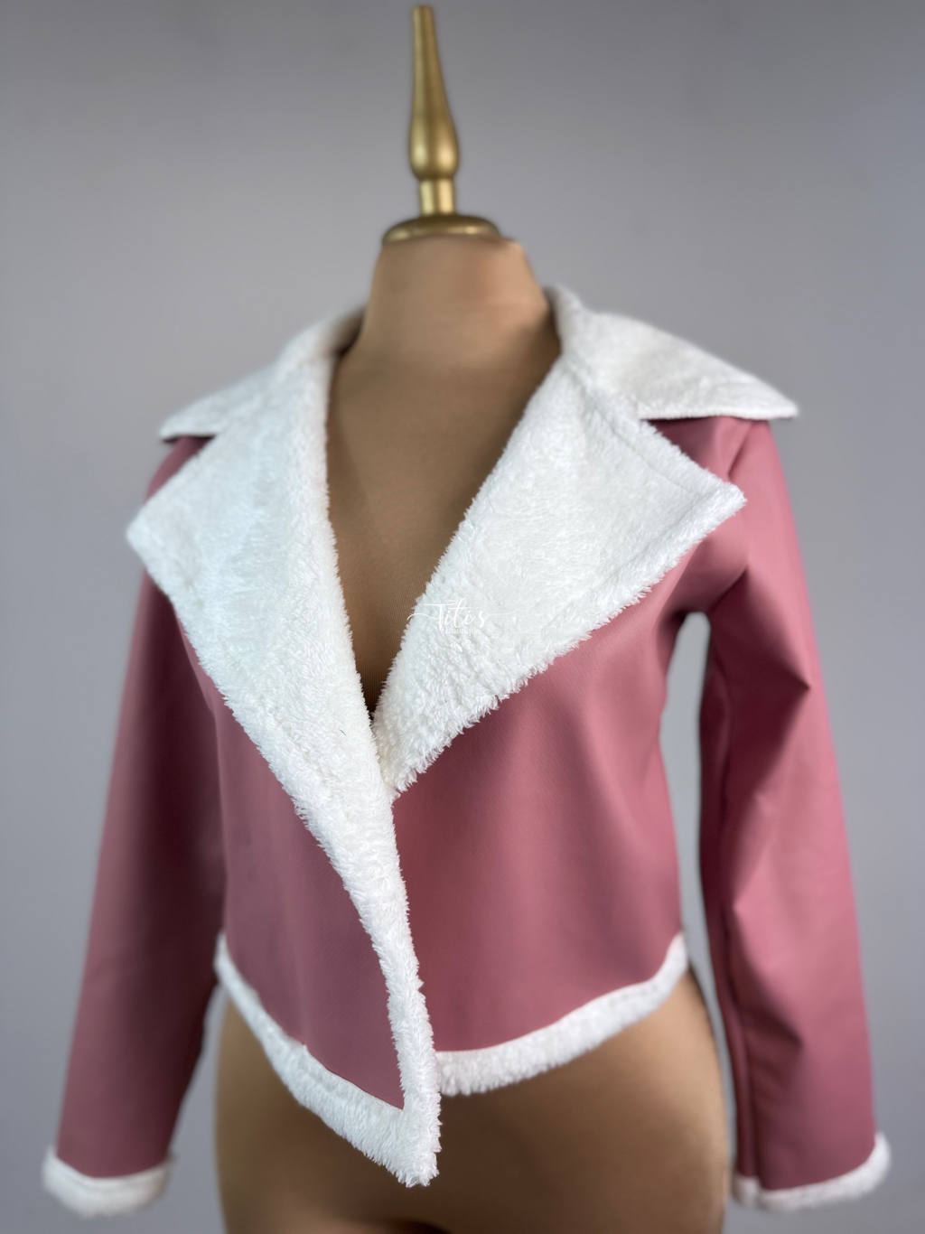 Chamarra Vinipiel Rosa