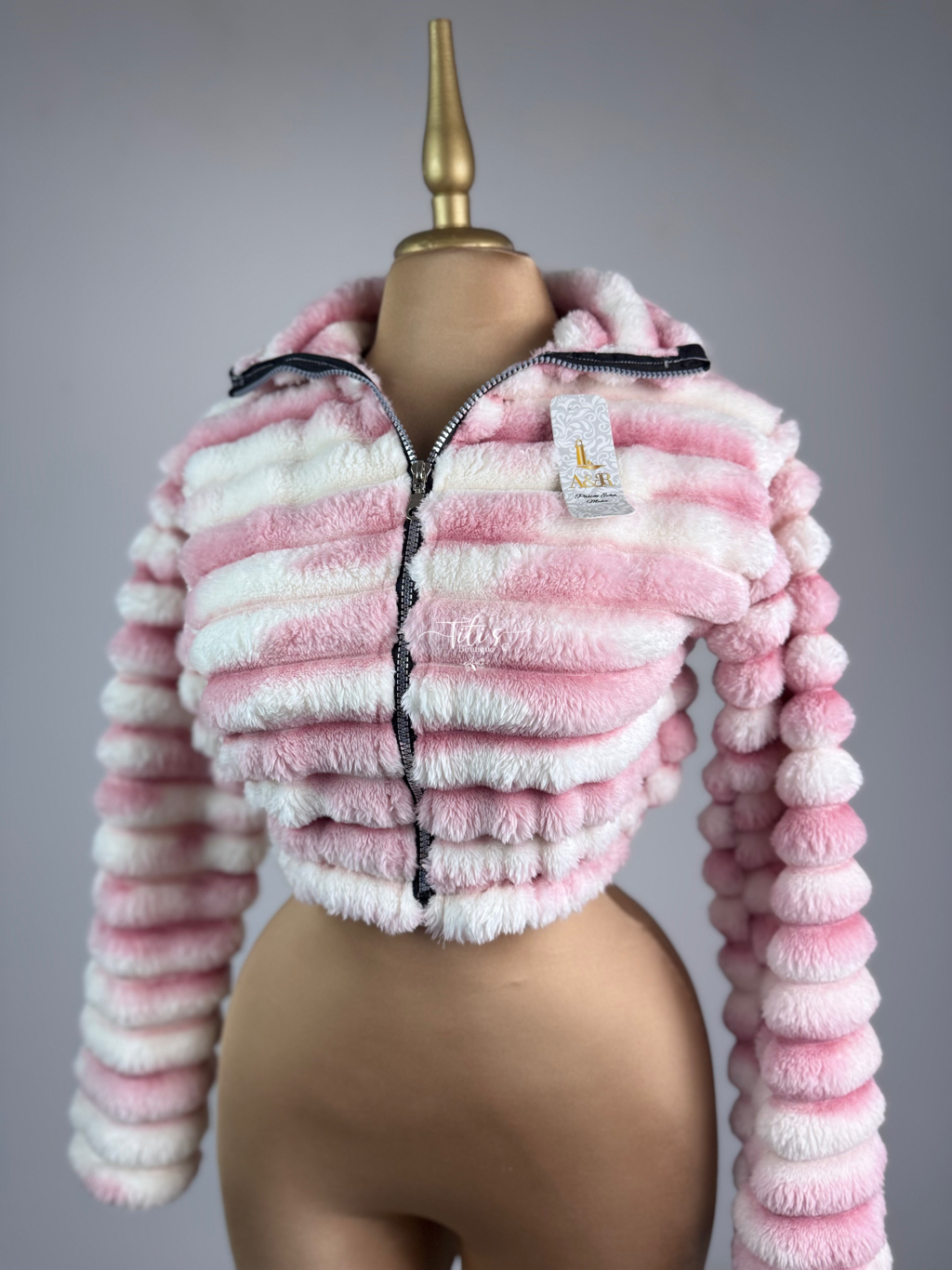 Chamarra Peluche Rosa